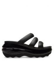 Crocs Klapki Mega Crush Triple Strap 209842 Czarny. Czarne klapki Crocs, bez wzorów, z tworzywa sztucznego, bez obcasa. Za 229.99 zł.