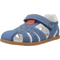 Sandały PABLOSKY 067444P Niebieski. Niebieskie sandały PABLOSKY, bez wzorów, ze skóry, sportowe, bez obcasa, bez zapięcia. Za 254.99 zł.