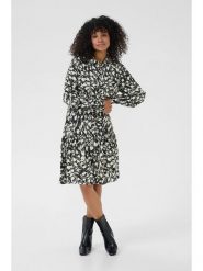 Kaffe Sukienka w kolorze czarno-kremowym rozmiar: 46. Brązowe sukienki Kaffe, na co dzień, s, bez wzorów, z wiskozy, klasyczne, bez kołnierzyka, bez ramiączek, midi, proste. Za 152.99 zł.