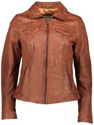 7eleven Skórzana kurtka "Brest" w kolorze jasnobrązowym rozmiar: 46. Brązowe kurtki 7eleven, bez wzorów, ze skóry, bez kaptura. Za 434.99 zł.