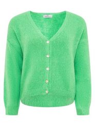 Zwillingsherz Kardigan "Uni" w kolorze zielonym rozmiar: onesize. Zielone kardigany Zwillingsherz, bez wzorów. Za 199.95 zł.