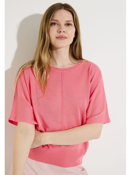 More & More Sweter w kolorze jagodowym rozmiar: 36. Różowe swetry More & More, bez wzorów, bez ramiączek. Za 143.17 zł.