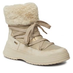 Botki Caprice. Brązowe botki Caprice, bez wzorów, bez obcasa, na płaskiej podeszwie, bez zapięcia. Za 499.99 zł.