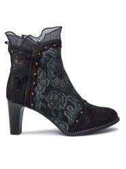 Laura Vita Botki Alcbaneo 160 Khaki. Brązowe botki Laura Vita, bez wzorów, ze skóry, bez obcasa, na słupku, bez zapięcia. Za 619.99 zł.