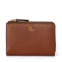 Portfel LAUREN RALPH LAUREN. Brązowe portfele Lauren Ralph Lauren, bez wzorów. Za 579.99 zł.