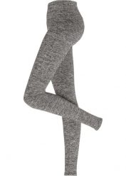 Ciepłe legginsy na podszewce z polaru. Szare legginsy bonprix, bez wzorów, z polaru. Za 94.99 zł.