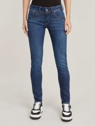 G-Star Dżinsy - Skinny fit - w kolorze granatowym rozmiar: W30/L30. Niebieskie jeansy G-Star, l, z aplikacjami. Za 226.10 zł.