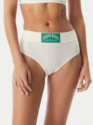 Calvin Klein Underwear Figi klasyczne z wysokim stanem LV00QF8713 Kremowy. Białe figi Calvin Klein Underwear, m, bez wzorów, z bawełny. Za 119.99 zł.