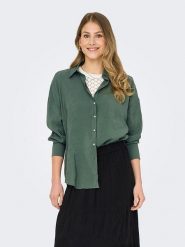 ONLY Koszula w kolorze zielonym rozmiar: XL. Zielone koszule Only, xl, bez wzorów, bez kołnierzyka, bez ramiączek. Za 118.84 zł.