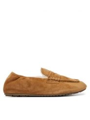EMU Australia Kapcie Kirra Nest W13393 Brązowy. Brązowe obuwie domowe EMU Australia, bez wzorów, ze skóry, bez zapięcia. Za 474.99 zł.