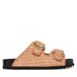 Klapki Scholl. Zielone klapki Scholl, bez wzorów, bez obcasa. Za 421.99 zł.