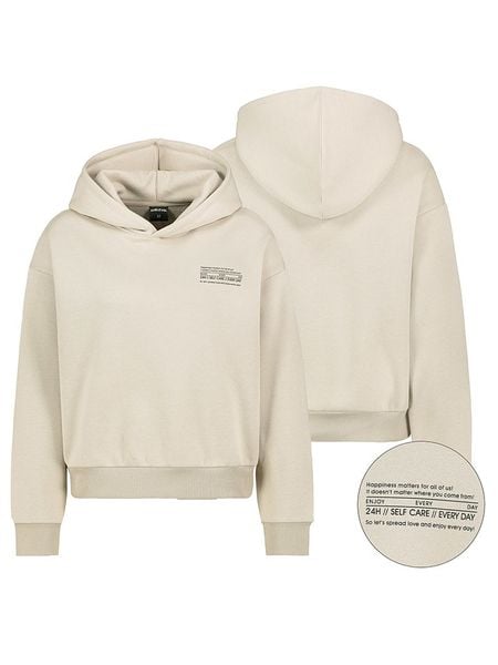 Sublevel Bluza w kolorze kremowym rozmiar: M. Brązowe bluzy Sublevel, m, bez wzorów, z kapturem. Za 90.95 zł.
