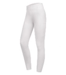 Damskie legginsy jeździeckie z pełną przyczepnością ELT Orelie. Białe legginsy ELT, l, bez wzorów, z elastanu, z podwyższonym stanem, długie. Za 371.50 zł.