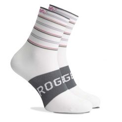 Skarpetki damskie Rogelli Stripe. Białe skarpety Rogelli, bez wzorów, z materiału. Za 37.00 zł.
