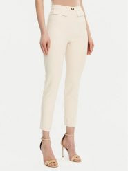 Elisabetta Franchi Spodnie materiałowe PA-077-51E2-V320 Écru Regular Fit. Spodnie materiałowe Elisabetta Franchi, bez wzorów, z materiału. Za 929.99 zł.