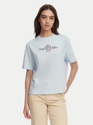 Tommy Hilfiger T-Shirt Crest WW0WW48713 Niebieski jasny Relaxed Fit. Niebieskie t-shirty TOMMY HILFIGER, xs, bez wzorów, z bawełny, bez kołnierzyka, bez ramiączek. Za 249.99 zł.