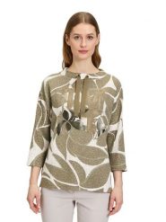 Betty Barclay Bluza w kolorze oliwkowo-białym rozmiar: 40. Zielone bluzy Betty Barclay, bez wzorów, bez kaptura. Za 126.99 zł.