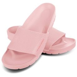 Klapki basenowe unisex Aqua Speed Oslo. Czerwone klapki Aqua-Speed, bez wzorów, bez obcasa. Za 59.99 zł.