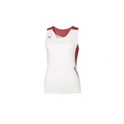 T-shirt damski bez rękawów premium Mizuno JPN. Białe t-shirty Mizuno, bez wzorów, bez kołnierzyka, bez ramiączek. Za 134.00 zł.
