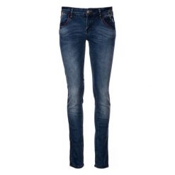 Desigual jeansy damskie 29 niebieskie. Niebieskie jeansy Desigual, bez wzorów. W wyprzedaży za 314.00 zł.