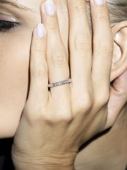 DIAMANTA Złoty pierścionek "Alliance Tris" z diamentami rozmiar: 52. Szare pierścionki DIAMANTA, z diamentem, złote. Za 5,741.99 zł.