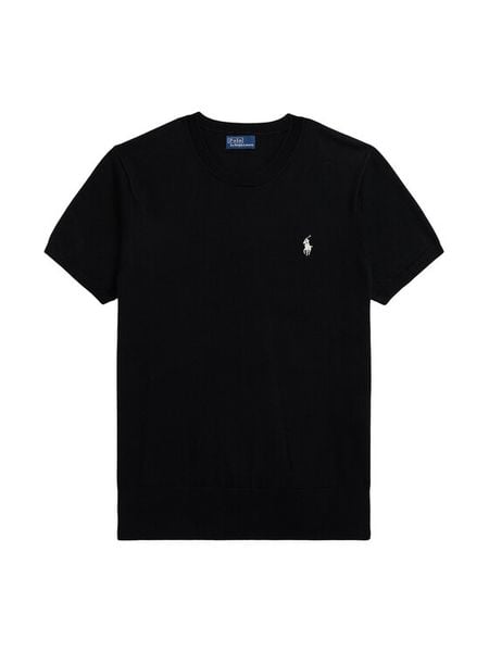 Polo Ralph Lauren T-Shirt 211971872005 Czarny Slim Fit. Czarne koszulki polo Polo Ralph Lauren, m, bez wzorów, z bawełny, bez kołnierzyka, bez ramiączek. Za 739.99 zł.
