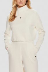 GUESS Bluza damska w kolorze ecru Olympe. Brązowe bluzy Guess, m, z aplikacjami, bez kaptura. W wyprzedaży za 319.99 zł.