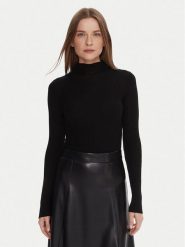 TWINSET Sweter 252TT3111 Czarny Slim Fit. Czarne swetry Twinset, m, bez wzorów, z wełny, bez ramiączek. Za 649.99 zł.