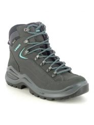 LOWA Skórzane buty turystyczne "Renegade EV" w kolorze turkusowo-szarym rozmiar: 38. Szare trekkingi Lowa, z gore-texu, outdoorowe. Za 902.61 zł.