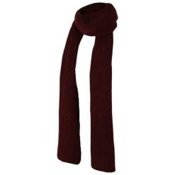Szalik żebrowany damski, jeden rozmiar. Czerwone szaliki SARLINI, na zimę, bez wzorów, z dzianiny, eleganckie. Za 148.10 zł.