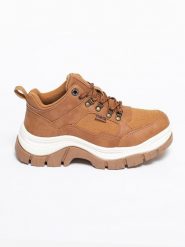 BIG STAR Botki w kolorze jasnobrązowym rozmiar: 41. Brązowe botki Big Star, bez wzorów, z okrągłym noskiem, bez obcasa, bez zapięcia. Za 139.99 zł.