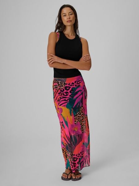 4F Spódnica maxi damska - multikolor L. Spódnice 4f, na imprezę, na lato, l, bez wzorów, z dzianiny, sportowe, maxi, dopasowane. Za 99.99 zł.