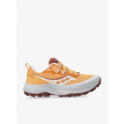 Buty trailowe damskie Saucony Peregrine 14. Brązowe obuwie sportowe Saucony, bez zapięcia, do biegania. Za 489.99 zł.