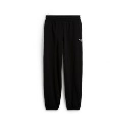 Spodnie Puma Wardrobe Ess Relaxed Tr Cl. Czarne spodnie dresowe Puma, l, bez wzorów, z dresówki. Za 244.99 zł.