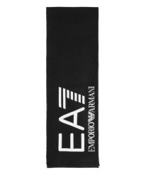 Szalik EA7 Mountain Visibility. Czarne szaliki EA7, na zimę, bez wzorów, z materiału, eleganckie. Za 179.99 zł.