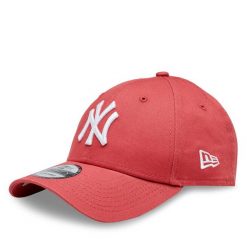 Czapka New Era. Czerwone czapki New Era, bez wzorów. Za 129.99 zł.