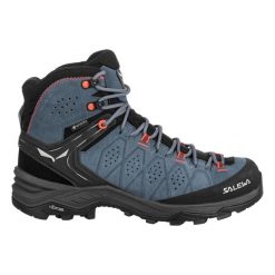 Damskie buty trekkingowe Salewa Trainer 2 Mid GTX. Niebieskie trekkingi Salewa, z materiału. Za 921.50 zł.