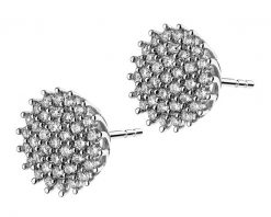 Kolczyki z białego złota z brylantami - 0,46 ct - próba 585. Białe kolczyki Apart, z brylantem, złote. Za 5,590.00 zł.