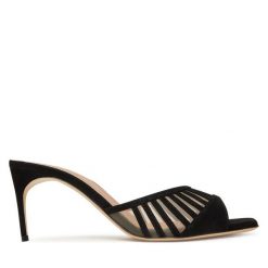 Klapki MALONE SOULIERS. Czarne klapki MALONE SOULIERS, bez wzorów, bez obcasa. Za 1,789.00 zł.