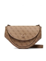 Guess Torebka Coleen Logo HWSG97 56210 Beżowy. Brązowe listonoszki Guess, z aplikacjami, ze skóry, bez dodatków. Za 584.99 zł.