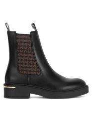 MEXX Botki MI001712043W Czarny. Czarne botki Mexx, bez wzorów, ze skóry, bez obcasa, na płaskiej podeszwie, bez zapięcia. Za 319.99 zł.