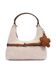Guess Torebka Taylor Mini HWWS2 32577 Kremowy. Białe torebki klasyczne Guess, z aplikacjami, z materiału, bez dodatków. Za 364.99 zł.