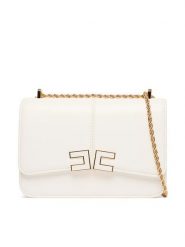 Elisabetta Franchi Torebka BS-91A-61E2-V390 Biały. Białe listonoszki Elisabetta Franchi, bez wzorów, ze skóry, bez dodatków. Za 1,659.99 zł.