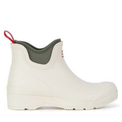 Kalosze Hunter. Brązowe kalosze Hunter, bez wzorów. Za 349.99 zł.