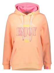 Zwillingsherz Bluza "Enjoy" w kolorze brzoskwiniowym rozmiar: L. Pomarańczowe bluzy Zwillingsherz, l, bez wzorów, z kapturem. Za 220.95 zł.