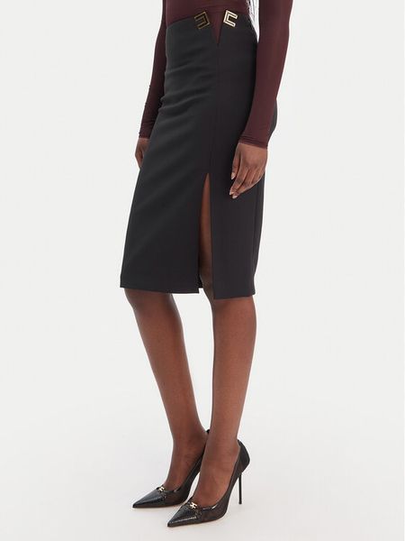 Elisabetta Franchi Spódnica ołówkowa GO-147-61E2-V320 Czarny Regular Fit. Czarne spódnice Elisabetta Franchi, bez wzorów, z syntetyku, ołówkowe. Za 1,359.00 zł.