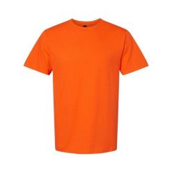 Koszulka Unisex Dla Dorosłych Softstyle Midweight. Brązowe bluzki GILDAN, s, bez wzorów, sportowe, bez kołnierzyka, bez ramiączek. Za 44.99 zł.