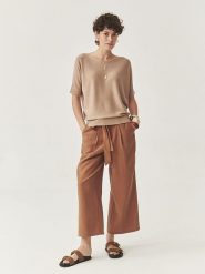 TATUUM Sweter w kolorze beżowym rozmiar: XL. Brązowe swetry Tatuum, xl, bez wzorów, bez ramiączek. Za 122.09 zł.