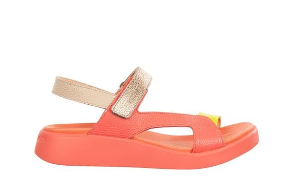 Sandały Wonders C-6543 Coral 138025, Różowy, Skóra naturalna - 40. Czerwone sandały Wonders, bez wzorów, z materiału, bez obcasa, bez zapięcia. W wyprzedaży za 332.10 zł.