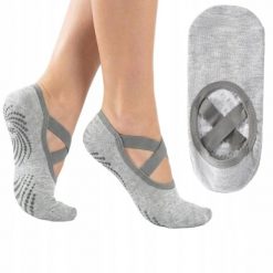 Skarpetki do jogi i pilatesu myga Gripped. Szare skarpety MYGA, bez wzorów, z materiału. Za 39.00 zł.